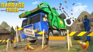 Captura de tela de Offroad Truck Simulator - Garbage Truck Game 8
