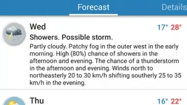 Captura de tela de Au Weather Free 10
