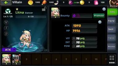 Captura de tela de Super Villain War: Lost Heroes 2