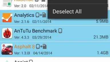 Captura de tela de Manage Apps (App 2 SD) 3