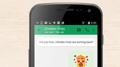 Captura de tela de Chicken Fries Keyboard 2