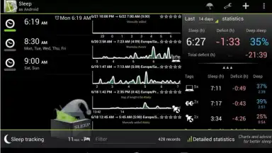 Captura de tela de Sleep as Android 2