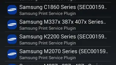 Captura de tela de Samsung Print Service Plugin 6