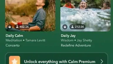 Captura de tela de Calm - Sleep, Meditate, Relax 3