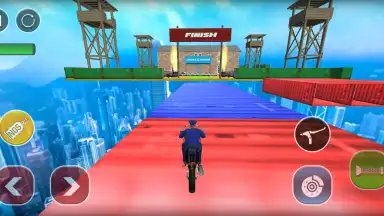 Captura de tela de Police Bike Stunts Games 12