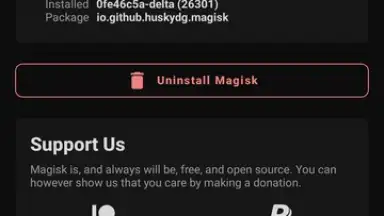 Captura de tela de Magisk Delta 1