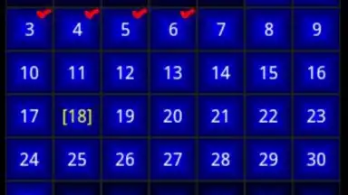 Captura de tela de Flower calendar (free) 1