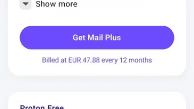 Captura de tela de Proton Mail 14