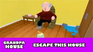 Captura de tela de Grandpa house horror in roblox 4