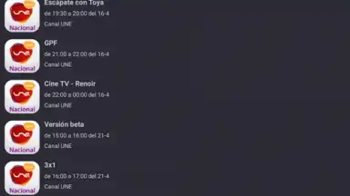 Captura de tela de UNE: TV 6