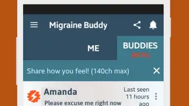 Captura de tela de Migraine Buddy 1