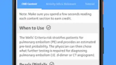 Captura de tela de MDCalc Medical Calculator 9