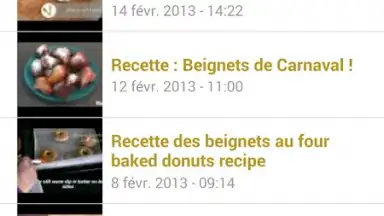 Captura de tela de Recettes de Beignets 2