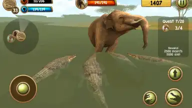 Captura de tela de Wild Crocodile Simulator 3D 3