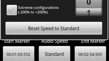 Captura de tela de Audio Speed Changer 1