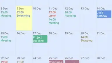 Captura de tela de Touch Calendar Free 9