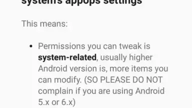 Captura de tela de App Ops 1