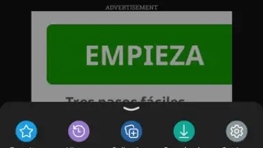 Captura de tela de Microsoft Edge Dev 7
