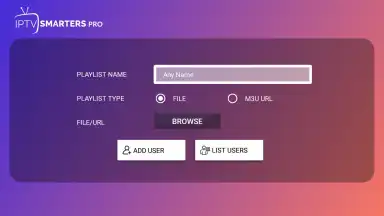 Captura de tela de IPTV Smarters Pro 4