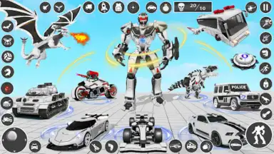 Captura de tela de Dragon Robot Car Transform 3