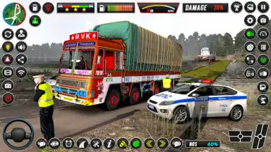 Captura de tela de Indian Truck Cargo Lorry Games 5