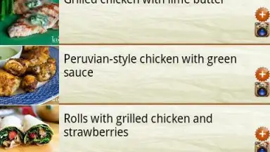 Captura de tela de Chicken recipes 3