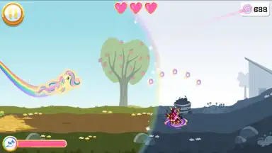 Captura de tela de My Little Pony Rainbow Runners 2