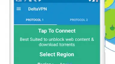 Captura de tela de Delta VPN 8