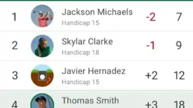 Captura de tela de Garmin Golf 4