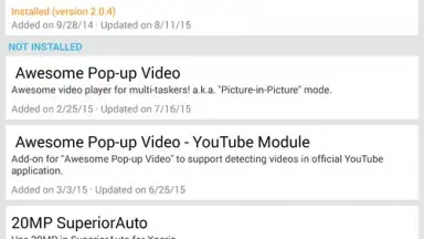 Captura de tela de Xposed Installer 3
