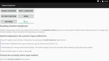 Captura de tela de Hacker's Keyboard 7