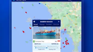 Captura de tela de MarineTraffic 7
