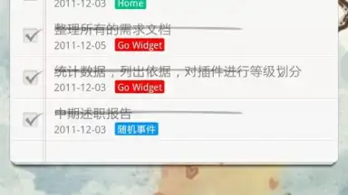Captura de tela de GO Note Widget 3