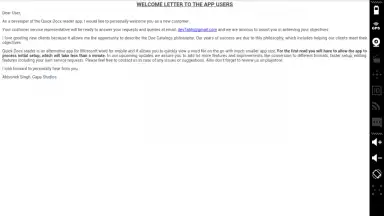 Captura de tela de Docx Reader 1