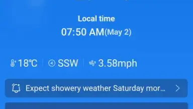 Captura de tela de Daily Forecast 1