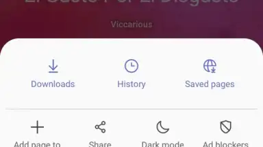 Captura de tela de Samsung Internet Browser 1
