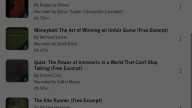 Captura de tela de Audible 7