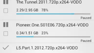 Captura de tela de aTorrent - Torrent Downloader 1