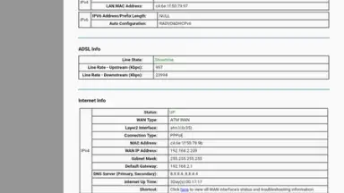 Captura de tela de 192.168.1.1 Admin 1