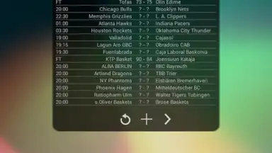 Captura de tela de Basketball Livescore Widget 21