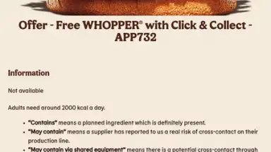 Captura de tela de Burger King App: Food & Drink 14