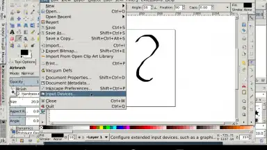 Captura de tela de GIMP Inkscape 3