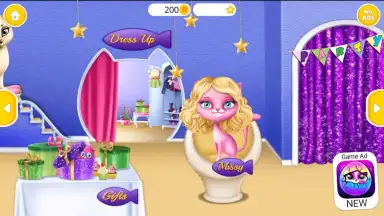 Captura de tela de Cat Hair Salon Birthday Party 12