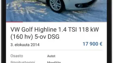 Captura de tela de Tori.fi 9