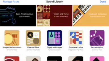 Captura de tela de GarageBand 4