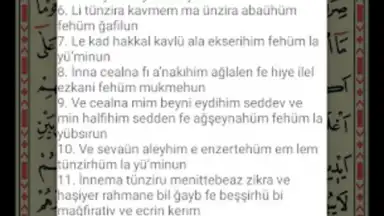 Captura de tela de Yasin Suresi 2