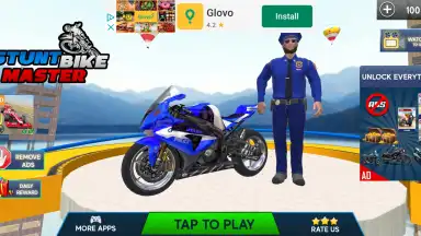 Captura de tela de Police Bike Stunts Games 7