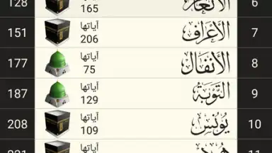 Captura de tela de القرآن الكريم كامل مع التفسير‎ 4