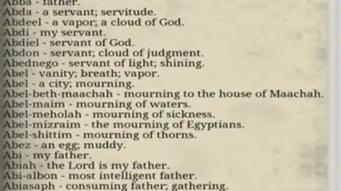 Captura de tela de Bible Names with Meanings 7