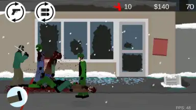 Captura de tela de Flat Zombies: Cleanup and Defense 14